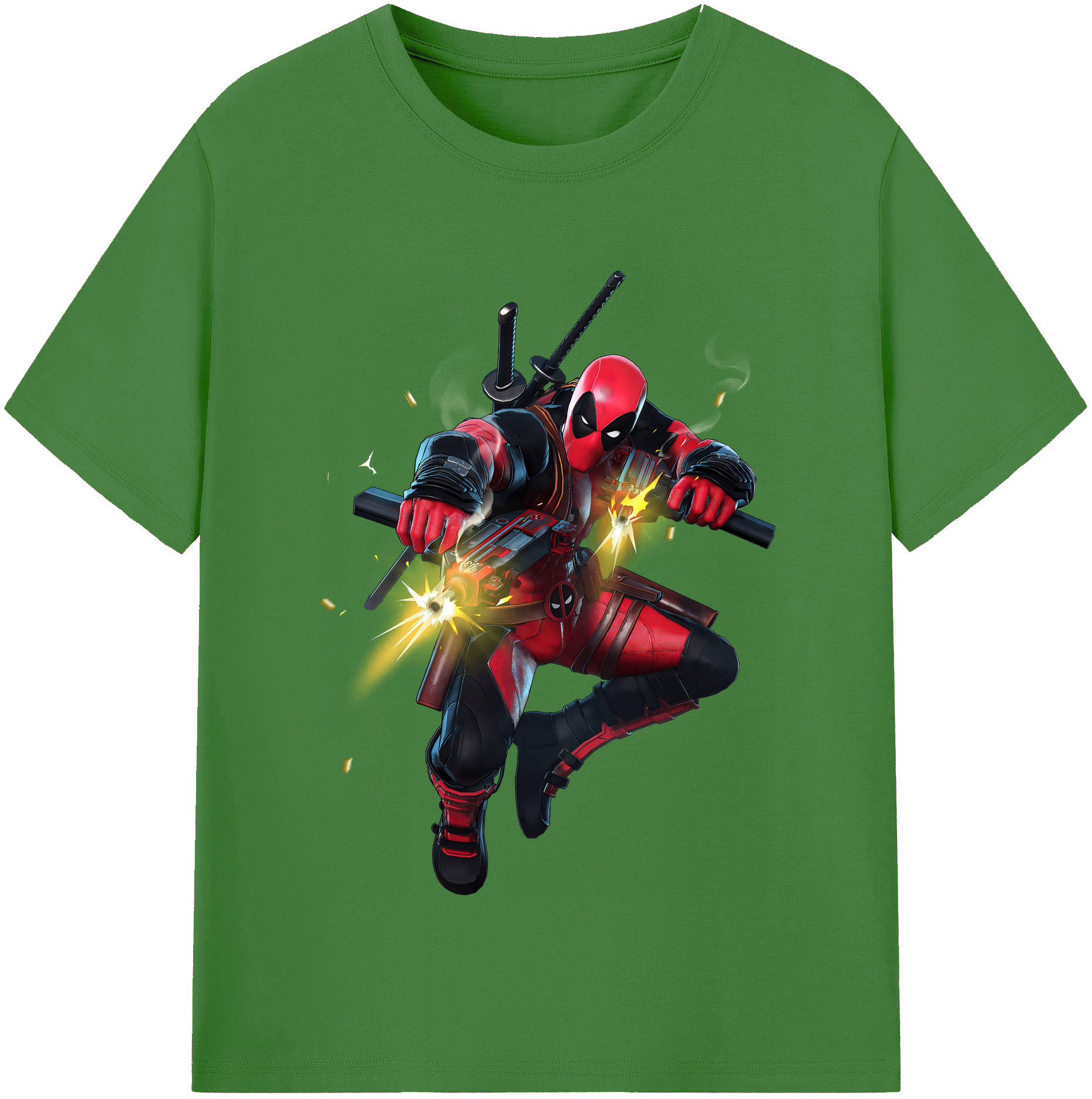 （画像用） Deadpool デッドプール レディースカジュアルプリントTシャツ（綿100％）